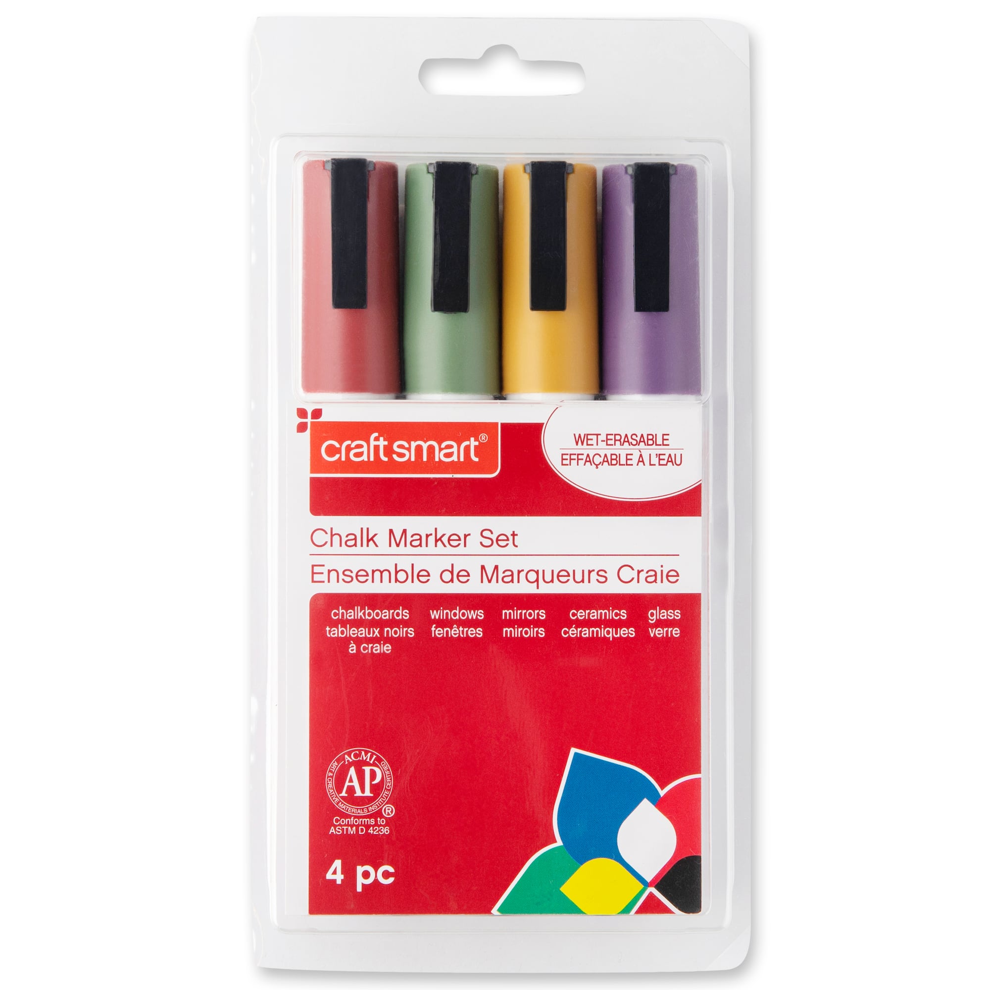 9 Packs: 4 ct. (36 total) Earthy Chalk Marker Set by Craft Smart®